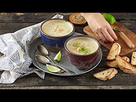 من ماجي شوربة الدجاج بالكريمة والشوفان