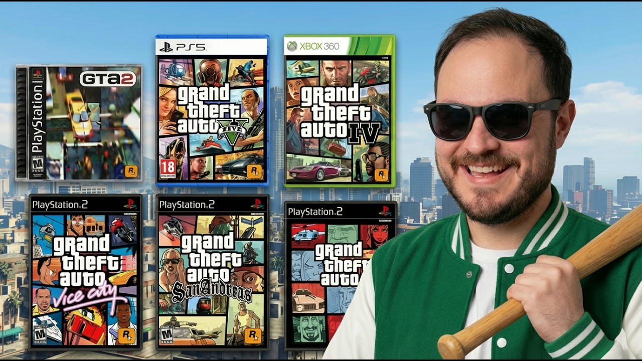 Joguei literalmente CADA GTA que EXISTE em 1 vídeo