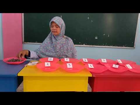 Membilang 1-10 menggunakan benda konkret