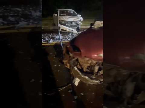 Colisão entre dois carros deixa uma pessoa morta em São Jorge D’Oeste, no Paraná