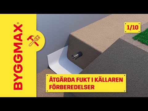 Åtgärda fukt i källaren del 1, förberedelser