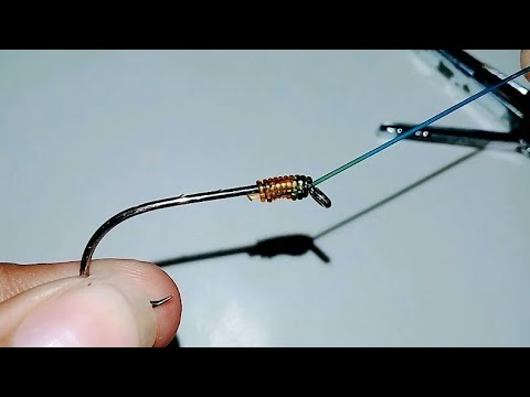 Easy Way To Snell A Hook | How To Tie A Hook To Fishing Line