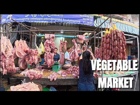 VEGETBLE MARKET, PHNOM PENH CAMBODIA