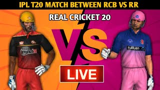 (RCB VS RR) BANGALORE VS RAJASTHAN - IPL MATCH IN REAL CRICKET 20 LIVE