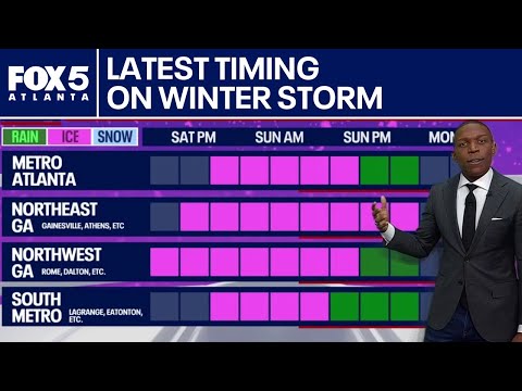 Saturday evening update on GA winter storm | FOX 5 News