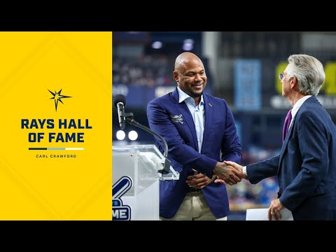 Carl Crawford Inducted into Rays Hall of Fame I TAMPA BAY RAYS