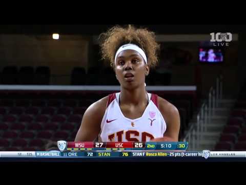 W Basketball: USC 64, WSU 62 - Highlights (2/14/16)