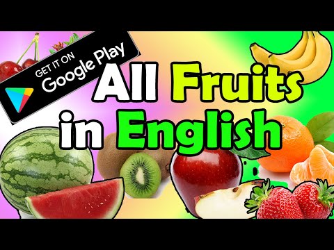 Learn Fruits name in English