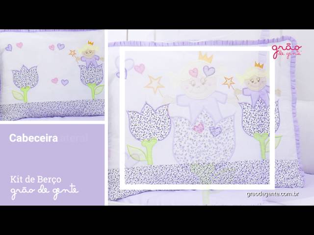 Kit Berço Princesinha Lilás | Ref: 62791