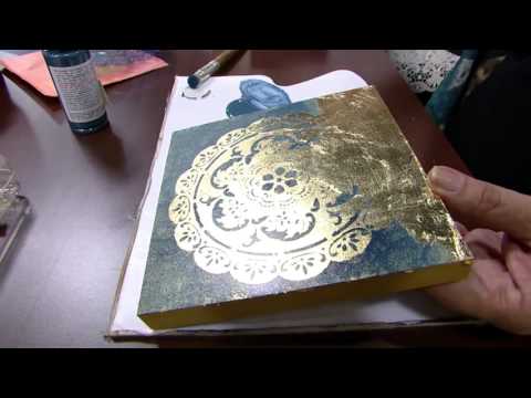 25/04/2016 - Folheação a ouro sobre madeira - Celia Bonomi PT2