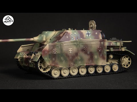 Painting Ambush Camo - Panzer IV 70(A) from Hobbyboss - 1/35 Diorama