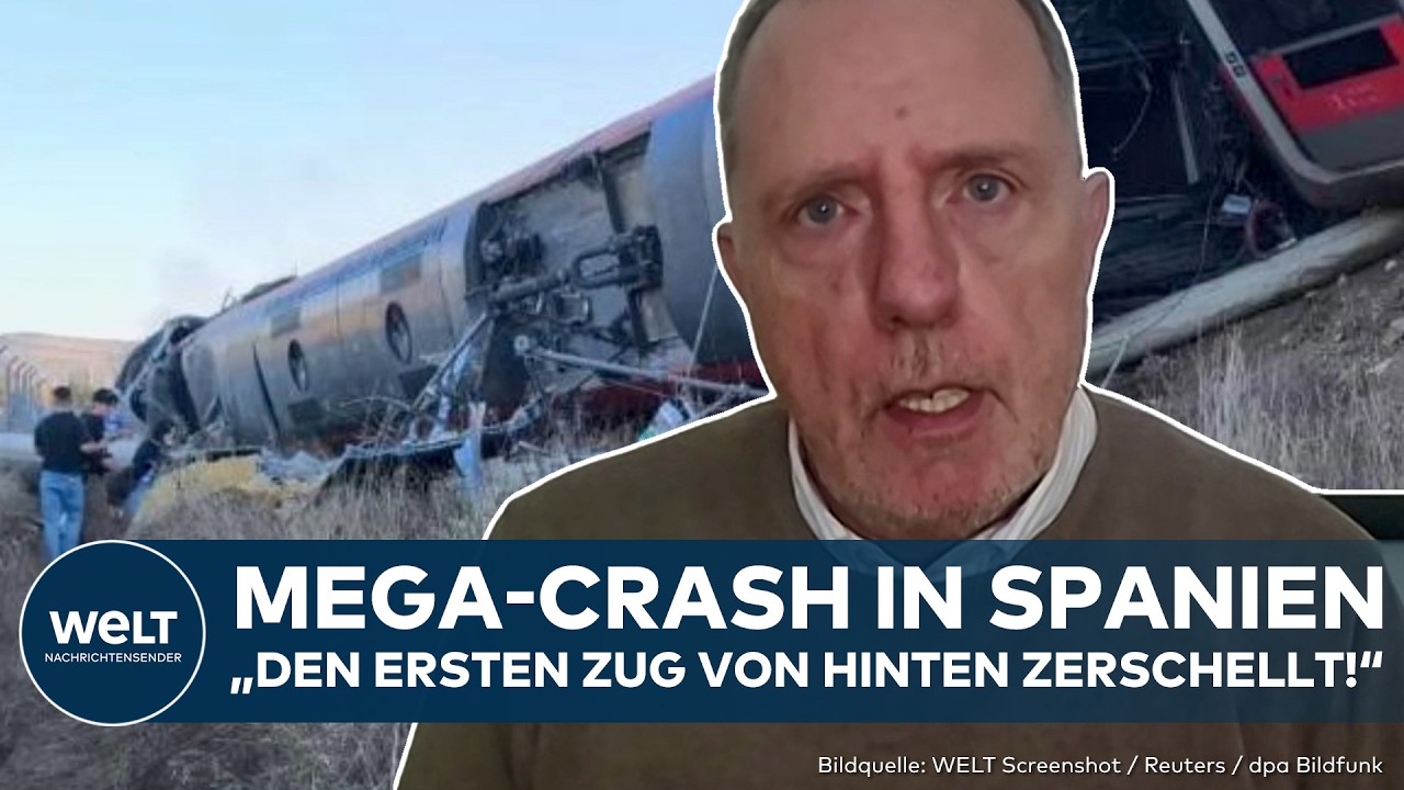 SPANIEN: Heftiges Zug-Unglück! Viele Verletzte und Tote! Kollision auf Fahrt nach Andalusien