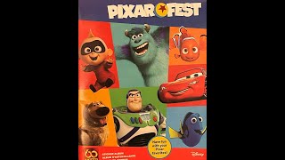PIXAR FEST review Book and Stickers