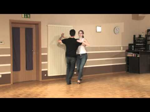 Langsamer Walzer Telemark mit Rechtsflechte