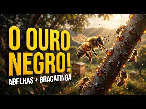 🐝 O OURO DE CURITIBANOS! Abelhas Trabalhando na BRACATINGA para Produzir o MELATO!