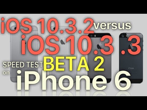 iPhone 6 : iOS 10.3.2 vs iOS 10.3.3 Beta 2 Speed Test (Build 14G5037b)