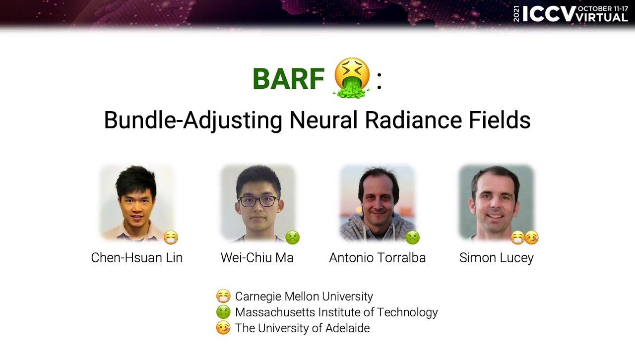 BARF 🤮: Bundle-Adjusting Neural Radiance Fields (ICCV 2021 oral)