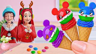 Rainbow Jelly Recipes💗🌈 How To Make Miniature Rainbow Jelly Ice Cream💞Tiny Sweet