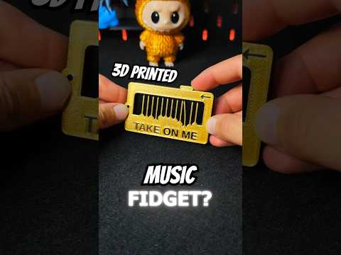 3D Printed A-ha Take On Me Music Fidget #3dprinting #howto