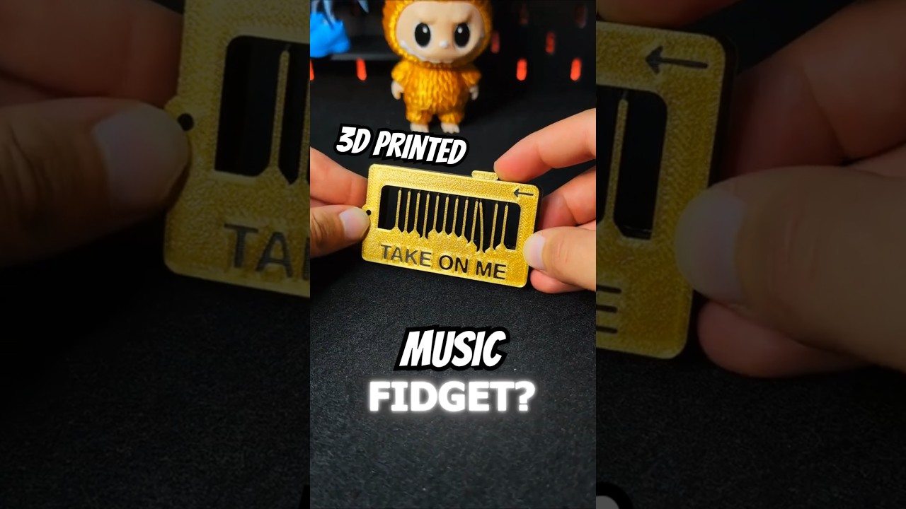3D Printed A-ha Take On Me Music Fidget #3dprinting #howto
