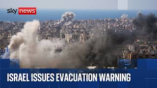 In Beirut as Israeli military issues evacuation order