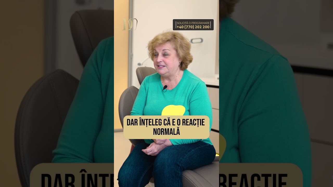 Dinți provizorii în 24h – experiența pacientei după implanturi dentare