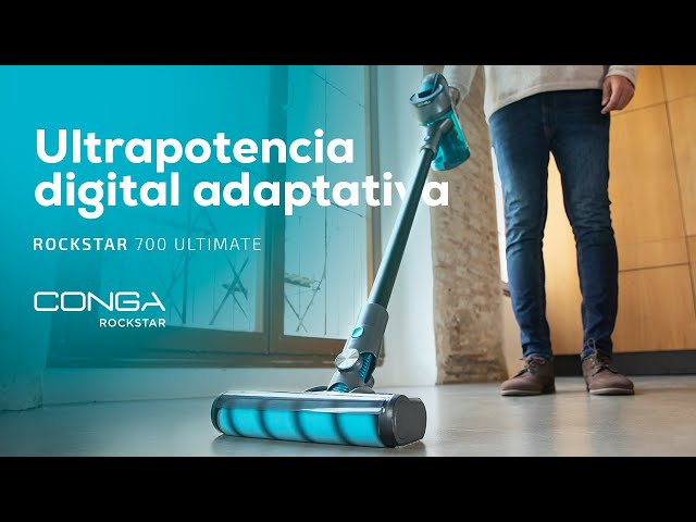 Cecotec Conga Rockstar 700 Ultimate Aspirador Escoba con Motor Digital 430W video