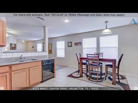 Priced at $220,000 - 9125 Maple Canyon Drive, Arlington, TX 76002