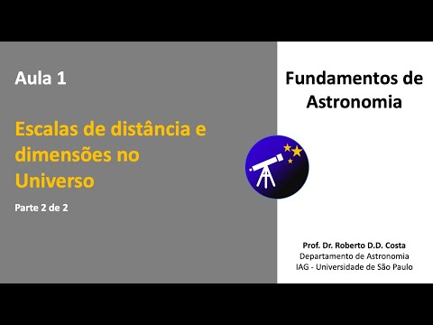 Aula 1b: Escalas de distância e dimensões em astronomia - Parte 2