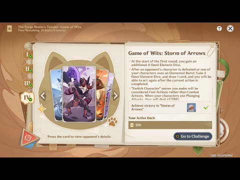 Storm of Arrows | The Forge Realm's Temper: Game of Wits [ Genshin Impact ]