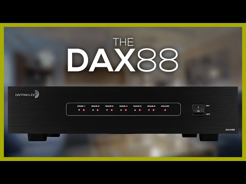 Dayton Audio - DAX88 8-Source 8-Zone Distributed Whole House Audio