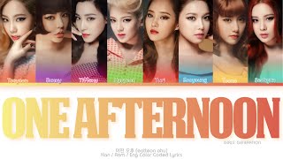 Girls’ Generation (소녀시대) 어떤 오후 (One Afternoon) Color Coded Lyrics (Han/Rom/Eng)