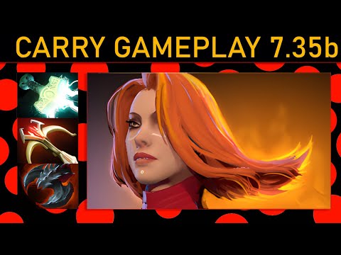 💰Lina 900+ GPM! Carry Gameplay 7.35b - Dota 2 Top MMR