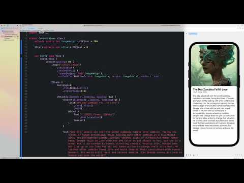 SwiftUI | Scrolling Parallax Effect - PreferenceKey, GeometryReader, State