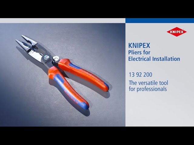 Video teaser for KNIPEX Pliers for Electrical Installation 13 92 200
