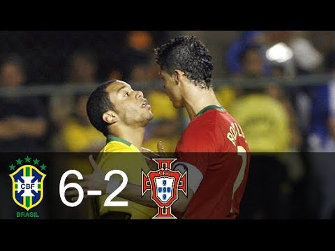 Brazil Vs Portugal 6-2 All Goals & Highlights - Friendly Match 2008
