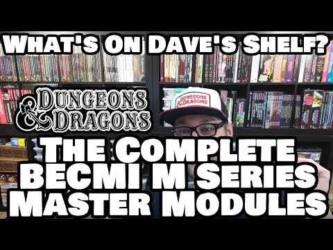 What's On Dave's Shelf --- The Complete Basic Dungeons & Dragons (M) Master Modules Series (BECMI)