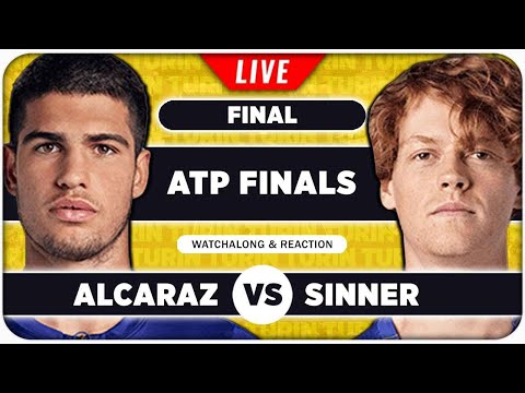 ALCARAZ vs SINNER • ATP Finals 2025 Final • LIVE Tennis Watchalong