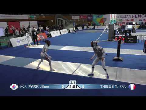 2023 121 T64 01 F F Individual Busan KOR GP BLUE THIBUS FRA vs PARK KOR