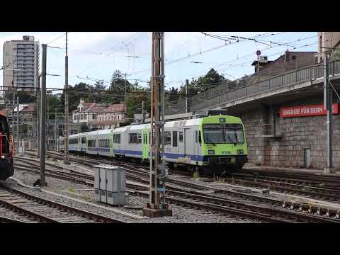 CONVOGLIO BLS DI TIPO RBDe 565 Typ KTU-NPZ IN PARTENZA DA BERN HBF SULLA S51