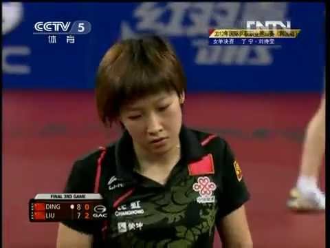 2012 Korea Open (ws-f) DING Ning - LIU Shiwen [sets: half-3rd, 4th, 5th/Chinese]