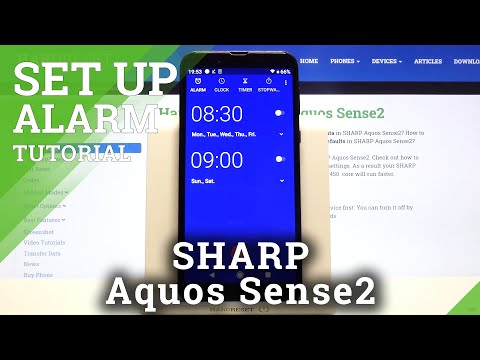 How to Set Up Alarm Clock on SHARP Aquos Sense2 – Alarm Clock Settings