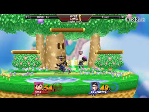 Midwest Mayhem 11 SINGLES POOLS: BYOC l S1 (Ness) vs. Frosty (Bayonetta)