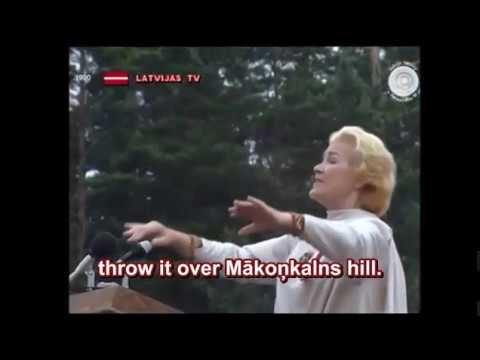 Latvian Song Festival 1990 - "Latgalē" (In Latgale/East-Latvia) ENGLISH subtitles/translation