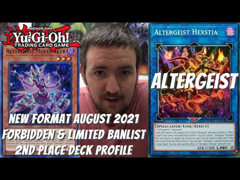 Yugioh New Format August 2021 Banlist Locals 2nd Place Deck Profile - Altergeist - Eric Von Reicher