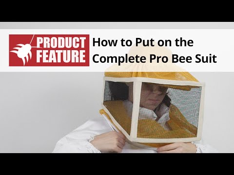  How to Put on the Complete Professional Bee Suit Video 