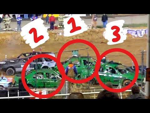 7 TEAMS OF 3 - Cumberland MD DeadMan Derby 3 Man Team Compacts Heat - October 30, 2020