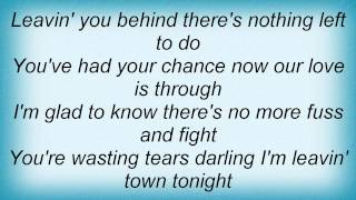 Kitty Wells - Leavin&#39; Town Tonight Lyrics