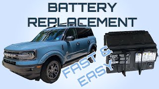 How to Replace a Battery in a 2021 Ford Bronco Sport 1.5L FAST & EASY Maintenance