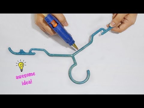 Simple and easy recycle craft with old broken hanger| How to recycle old hanger| best reuse idea Video